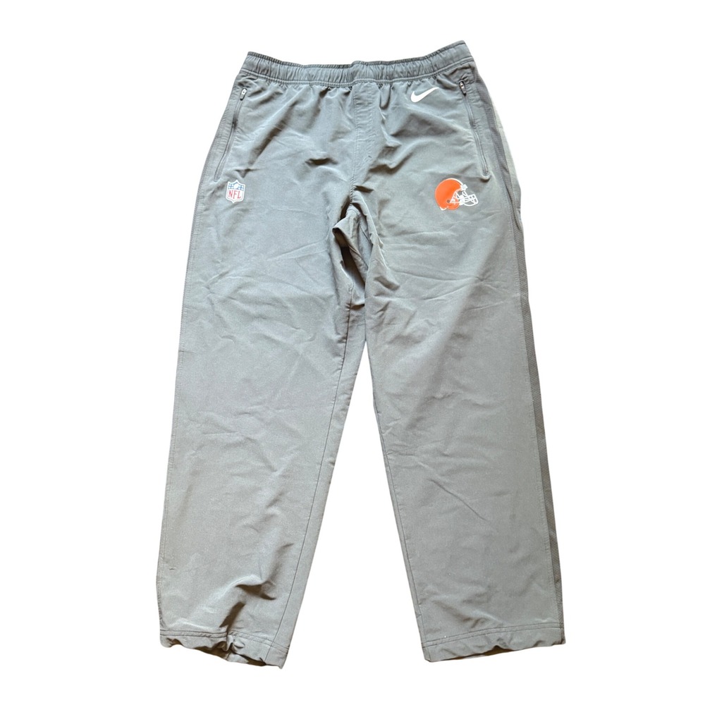 Nike Cleveland Browns NFL On Field Pants Mens XL Gray Sideline Training Joggers